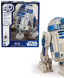 Hračky puzzle SPIN MASTER - FDP 4D Puzzle Star Wars Robot R2-D2