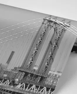 Čiernobiele tapety Fototapeta čiernobiele mrakodrapy v New Yorku
