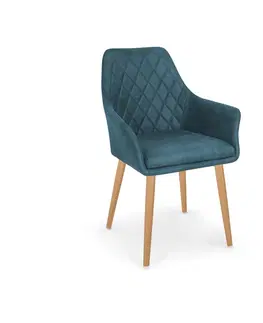 Jedálenské stoličky a kreslá Jedálenská stolička K287 Halmar Modrá