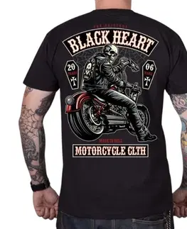 Pánske tričká Tričko BLACK HEART Coffin čierna - L