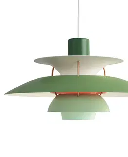 Závesné svietidlá Louis Poulsen Louis Poulsen PH 5 dizajnérska lampa, zelená