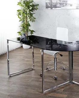 Kancelárske stoly LuxD Kancelársky stôl Atelier čierny  x 75 cm