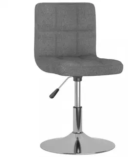 Barové stoličky Barová stolička látka / kov Dekorhome Čierna