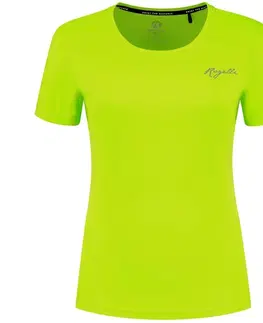 Dámske trička Dámske funkčné tričko Rogelli Core reflexné žlté ROG351370 M