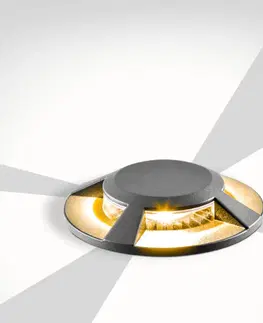 Nájazdové svietidlá EVN EVN Scopum zapustené podlahové LED okrúhle 4x