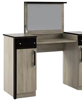 Zrkadlá NABBI Seina DT toaletný stolík so zrkadlom dub sonoma / wenge magic
