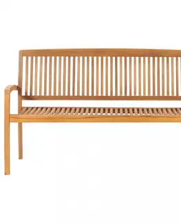 Záhradné lavice Záhradná lavička 3miestny teakové drevo Dekorhome