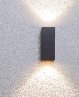 Vonkajšie nástenné svietidlá Lucande Tavi vonkajšie nástenné svietidlo 2 Bridgelux LED