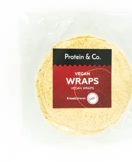 Wrapy a chleby Protein & Co. ProteÍnové wrapy 6x 40 g  VEGAN