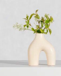 Vázy, misy Váza Unico 18cm beige