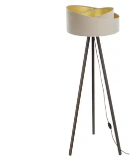 Lampy  Stojacia lampa GALAXY 1xE27/60W/230V béžová/hnedá 