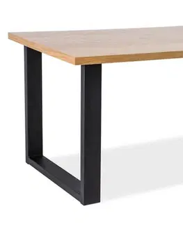Jedálenské stoly Jedálenský stôl UMBERTO dyha Signal 120x80x78 cm