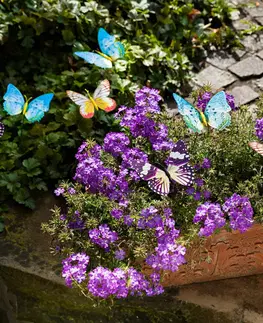 Drobné dekorácie a doplnky 18 svetielkujúcich motýlikov