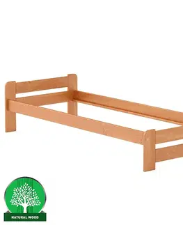 Drevené postele Posteľ borovica LK099–80x200 jelša