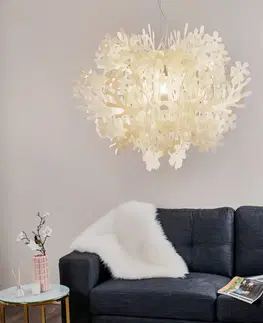 Závesné svietidlá Slamp Slamp Fiorella – dizajnérska závesná lampa, biela