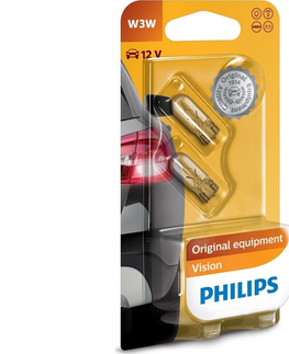 Žiarovky Philips SADA 2x Autožiarovka Philips VISION 12256B2 W2,1x9,5d/3W/12V 
