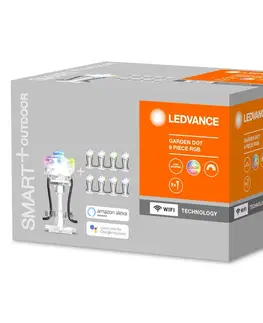 SmartHome vonkajšie dekoratívne svietidlá LEDVANCE SMART+ LEDVANCE SMART+ WiFi Garden Dot LED spot 9-dielna sada