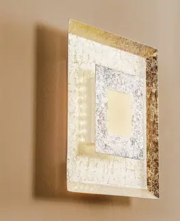 Nástenné svietidlá Eco-Light Nástenné LED svietidlo Window, 32x32 cm, striebro