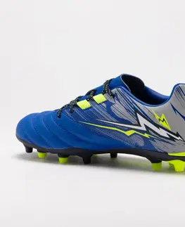 futbal Detská obuv na ragby R500 na suchý povrch modrá indigo