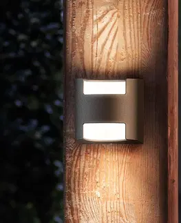 Vonkajšie nástenné svietidlá Philips Philips Grass vonkajšie LED svietidlo antracit