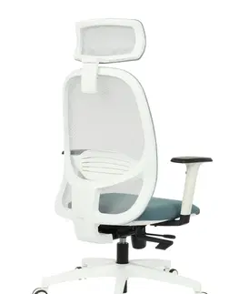 Kancelárske stoličky NABBI Nedim WS HD kancelárska stolička s podrúčkami modrá / sivá / biela