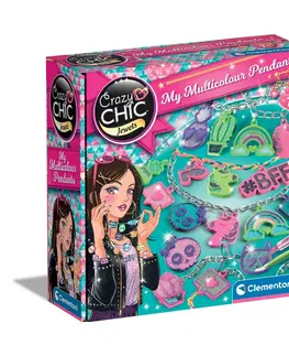 Kreatívne a výtvarné hračky CLEMENTONI - Crazy CHIC - Pestrofarebné náramky