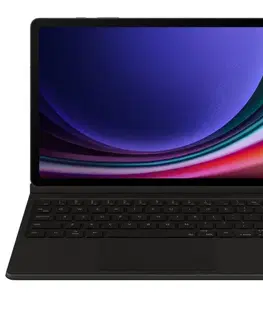 Puzdrá na tablet PC a čítačky ekníh Puzdro Book Cover s klávesnicou a touchpadom pre Samsung Galaxy Tab S9 | S9 FE, black