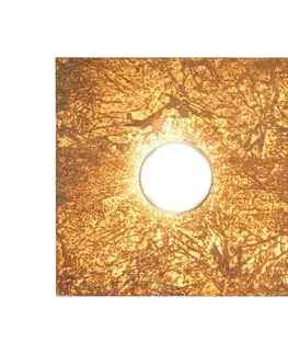 Nástenné svietidlá austrolux Nástenné LED Square vintage, 1-plameňové, zlato