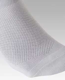 ponožky Detské futbalové podkolienky F100 biele
