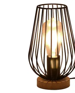 Lampy Rabalux Rabalux 6915 - Stolná lampa GREMIO 1xE27/40W/230V čierna 