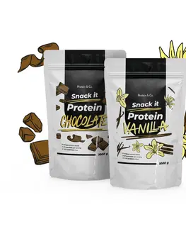 Športová výživa Protein & Co. SNACK IT Proteín 1 kg + 1 kg za zvýhodnenú cenu Zvoľ príchuť: Vanilla, Zvoľ príchuť: Vanilla