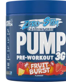 Pre-workouty Applied Nutrition PUMP 3G Zero Stimulant icy blue razz