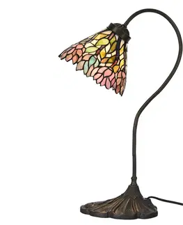 Stolové lampy Clayre&Eef Stolová lampa 5LL-6162 Tiffany vzhľad tienidla