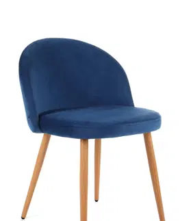 Jedálenské stoličky Glamour kreslo KATKA, modré
