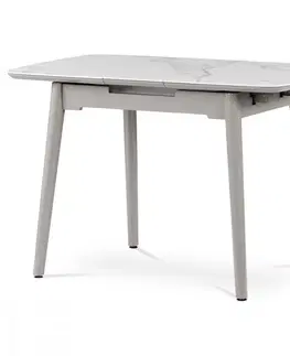 Jedálenské stoly Rozkladací jedálenský stôl HT-400M Autronic Sivá