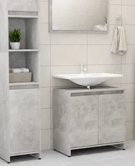 Kúpeľňové skrinky Skrinka pod umývadlo DTD Dekorhome Biela