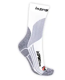 Dámske ponožky Multifunkčné ponožky inSPORTline COOLMAX & ionty striebra biela - M 34-37