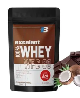 Srvátkový koncentrát (WPC) Excelent 100 % Whey Protein WPC 80 - Body Nutrition 1000 g Coconut