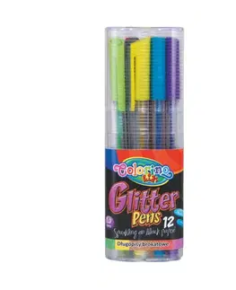 Hračky PATIO - Colorino gélové pero s brokátom 12 farieb