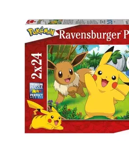 Hračky puzzle RAVENSBURGER - Pokémon 2x24 dielikov