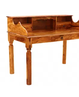 Písacie a pracovné stoly Písací stôl Jali 130x100x70 z indického masívu palisander