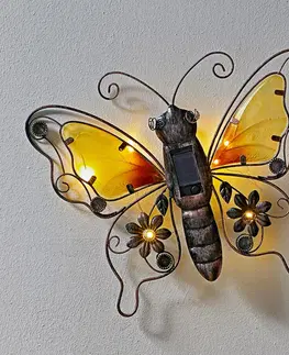 Vonkajšie osvetlenie Solárny motýľ