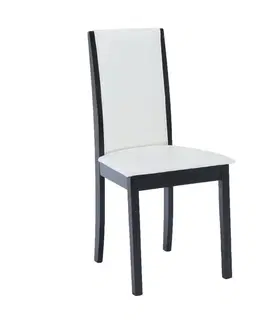 Jedálenské stoličky KONDELA Venis New jedálenská stolička wenge / biela
