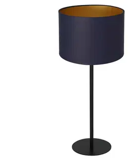 Lampy  Stolná lampa ARDEN 1xE27/60W/230V pr. 25 cm fialová/zlatá 