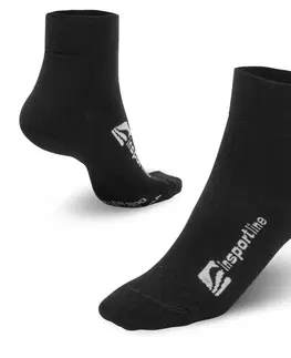 Pánske ponožky Bambusové ponožky inSPORTline Bambuo Crew čierna - 43-45