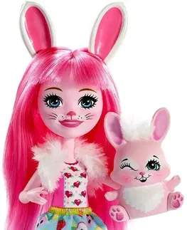 Hračky bábiky MATTEL -  Mattel Enchantimals bábika so zvieratkom (Bree Zajacová a Twist)