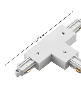 Svietidlá pre 1fázové koľajnicové svetelné systémy Lindby Lindby Linaro T-konektor 1-fázový systém, biela
