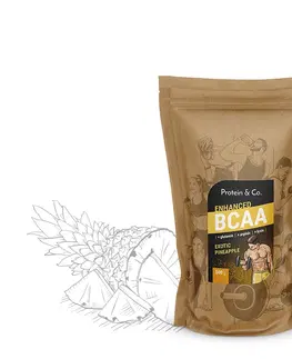 Športová výživa Protein&Co. BCAA ENHANCED – komplex aminokyselin 250 g Váha: 500 g, PRÍCHUŤ: Exotic pineapple