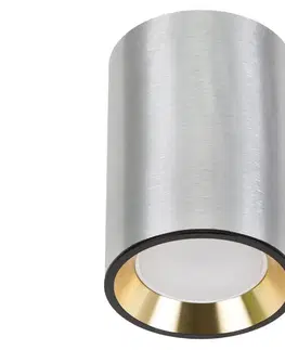 Svietidlá  Bodové svietidlo CHLOE 1xGU10/35W/230V okrúhly matný chróm/zlatá 
