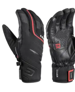 Zimné rukavice Lyžiarske rukavice LEKI Falcon 3D black / red 7